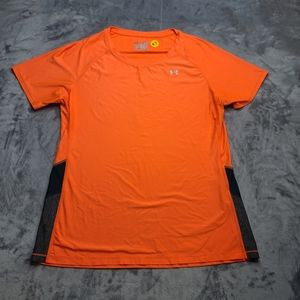 Under armor orange heat gear unisex XL shirt